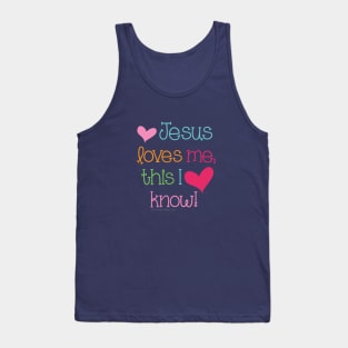 Jesus loves me - Christian Design Tank Top